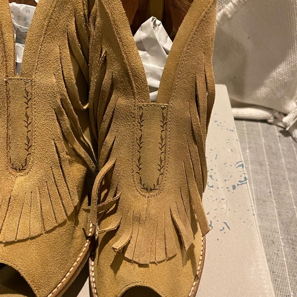 NIB MUSSE & Cloud fringe peeptoes - Picture 2 of 4